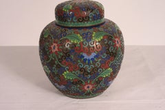 1910 Cloisonné Jar with Lid