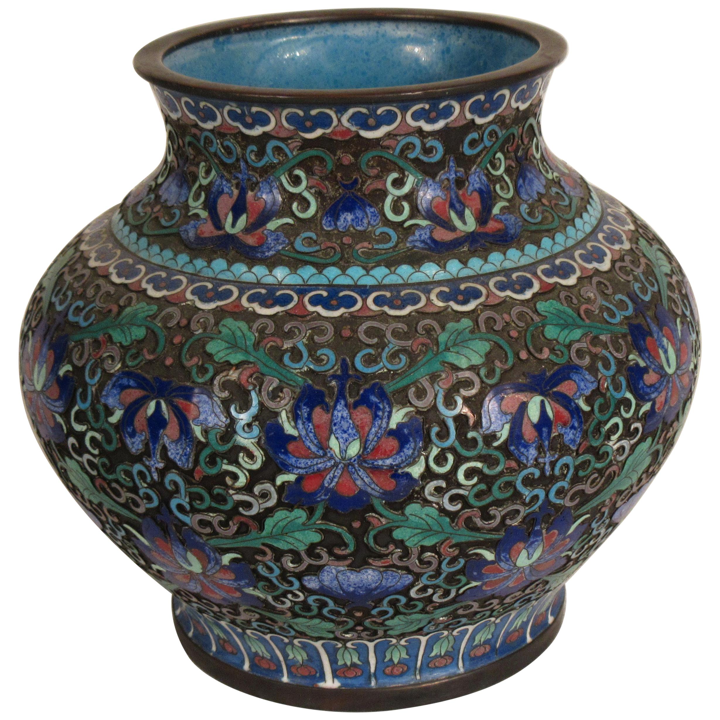 1910 Cloisonné-Vase im Angebot