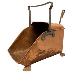 Antique 1910 Copper Coal Bucket