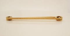 1910 Edwardian 14 Karat Yellow Gold Collar or Stock Pin
