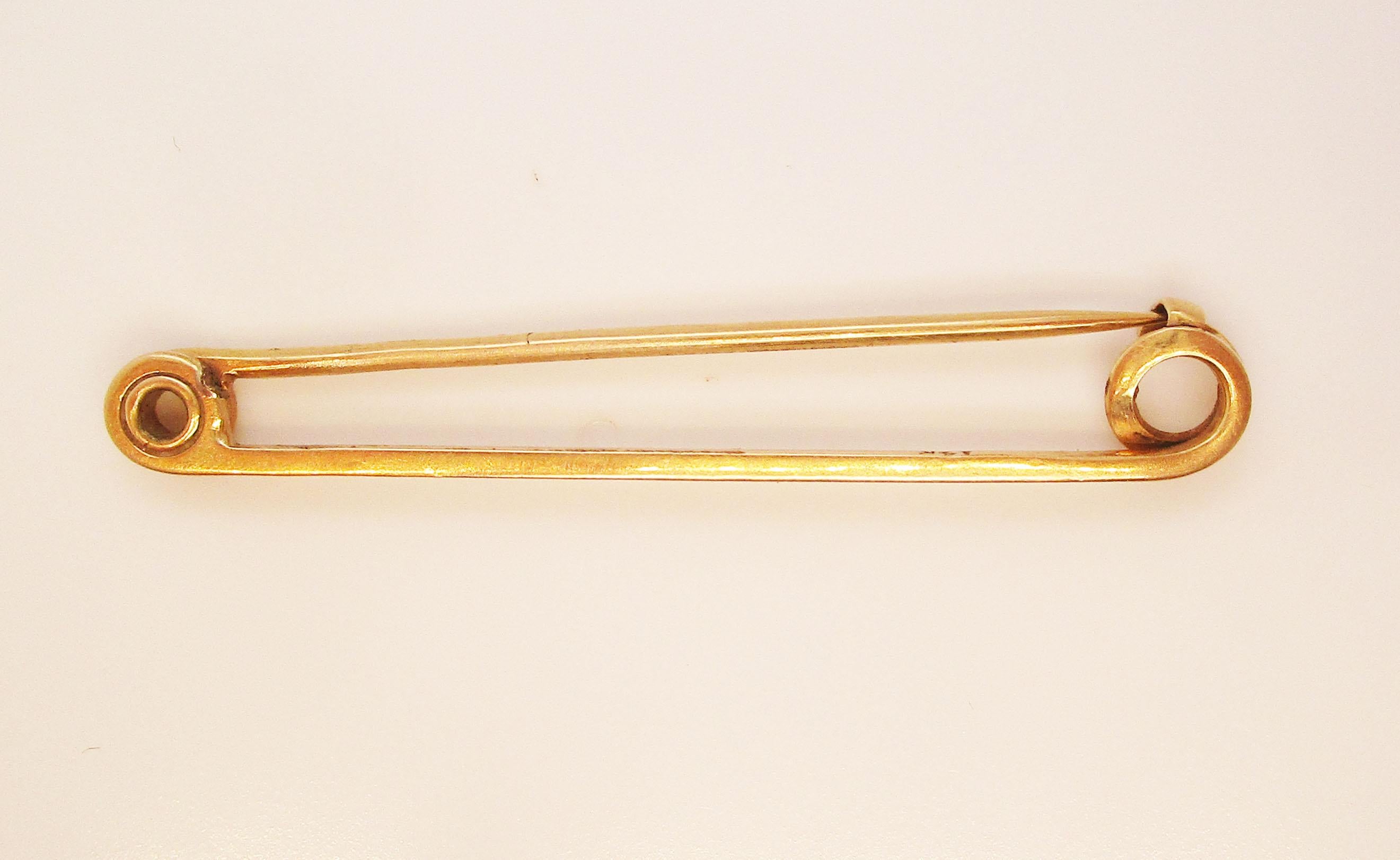 1910 Edwardianische 14 Karat Gelbgold Halsband oder Stock Pin im Zustand „Gut“ im Angebot in Lexington, KY