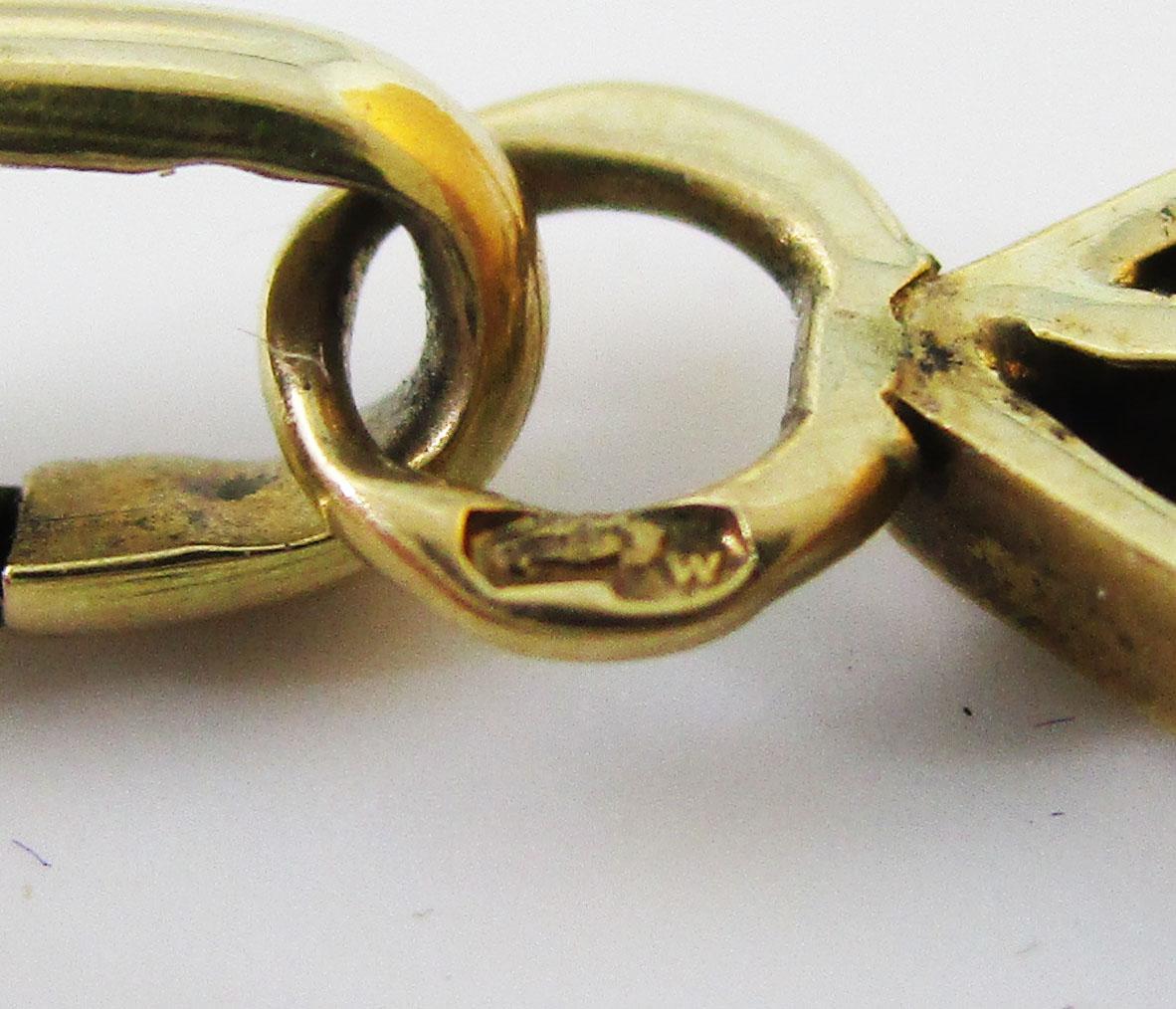 1910 Edwardianischer österreichischer 14 Karat Gold Rubin-Diamant-Anhänger 3