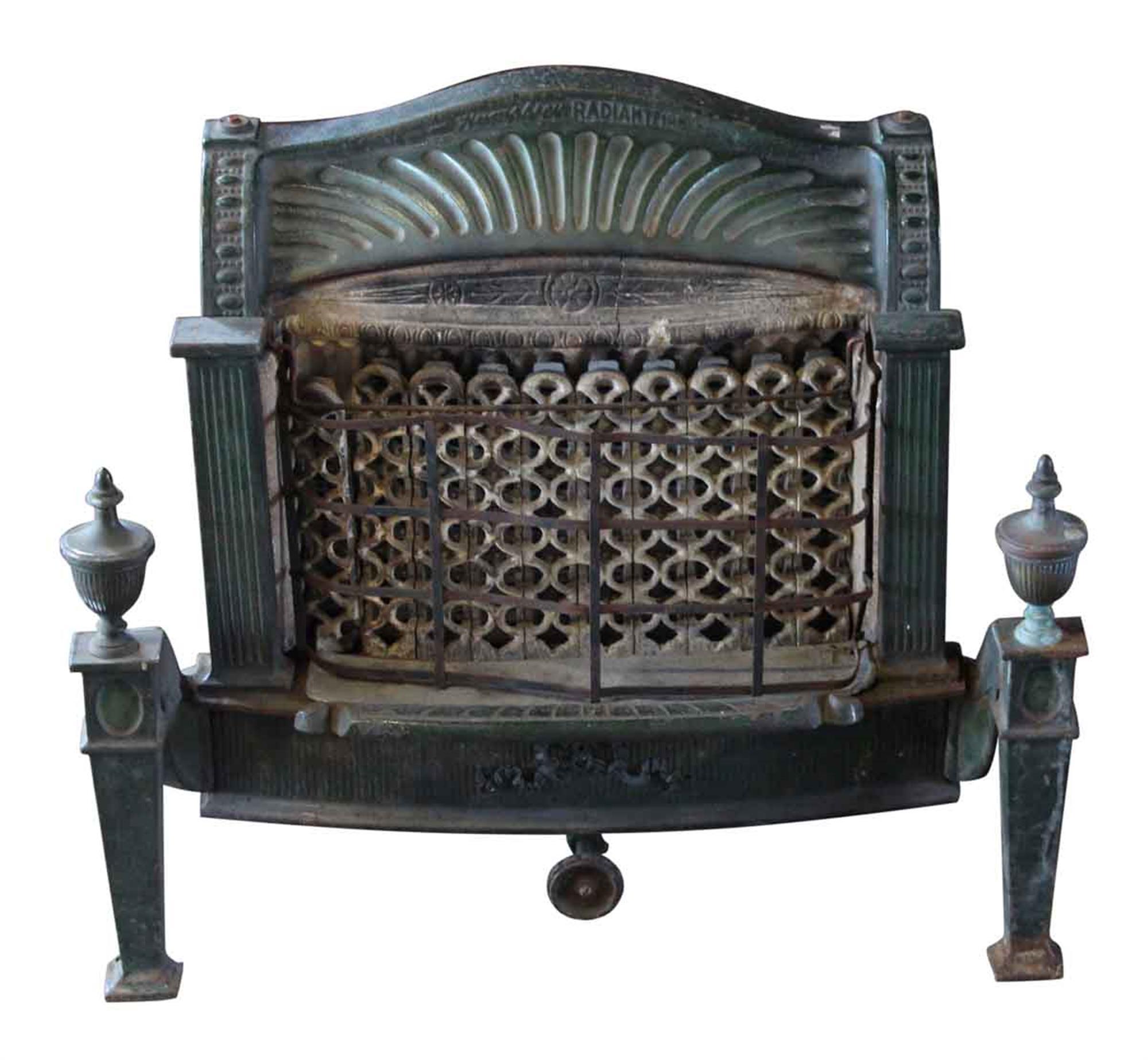 1910 Federal Style Cast Iron Gas Fireplace Insert