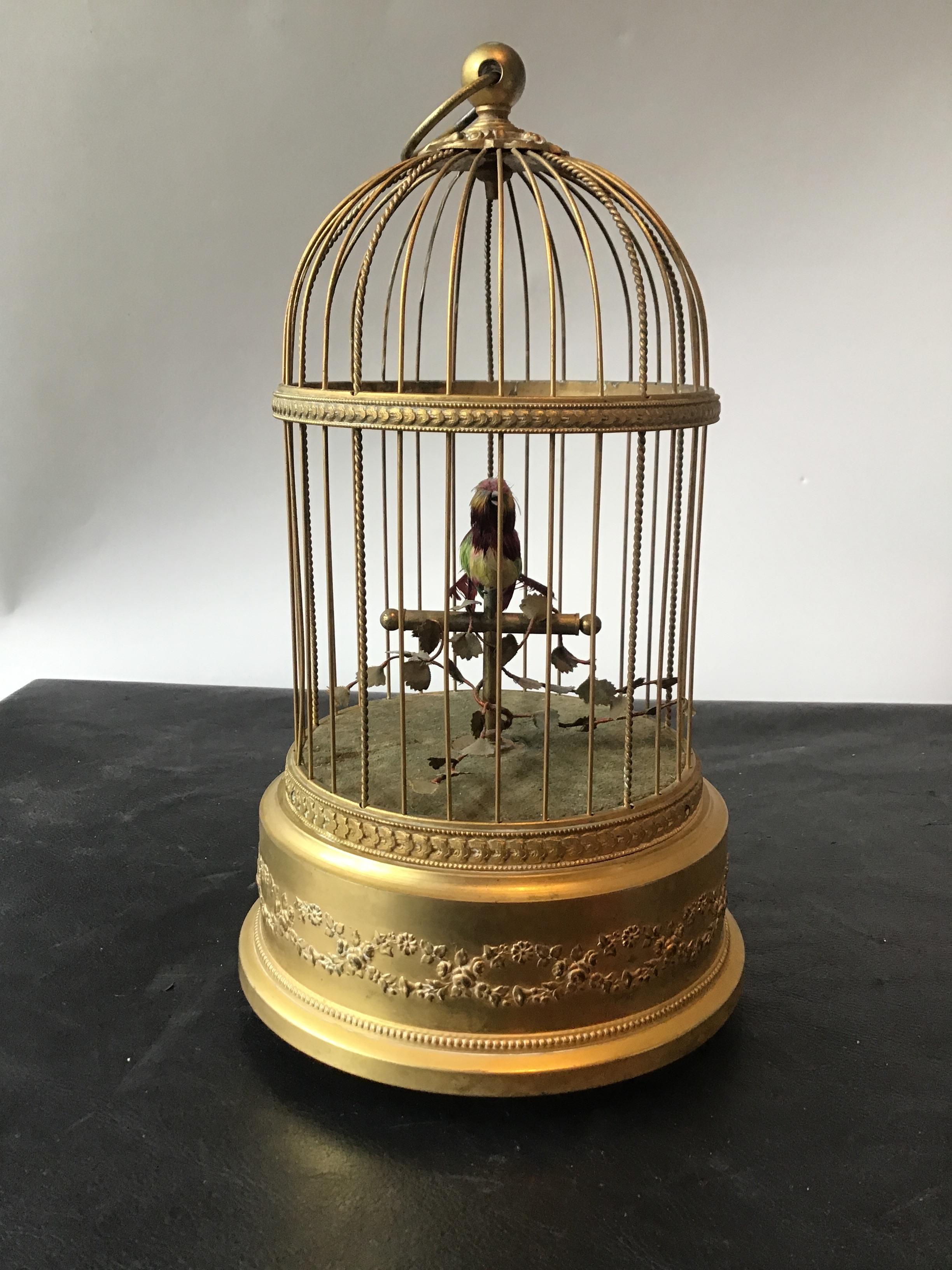 antique singing bird cage
