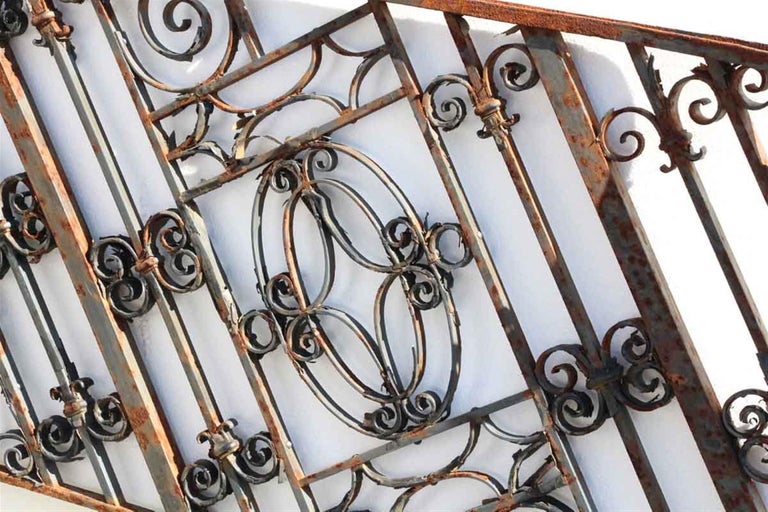 1910 Georgian Wrought Iron Stair Railing For Sale at 1stDibs