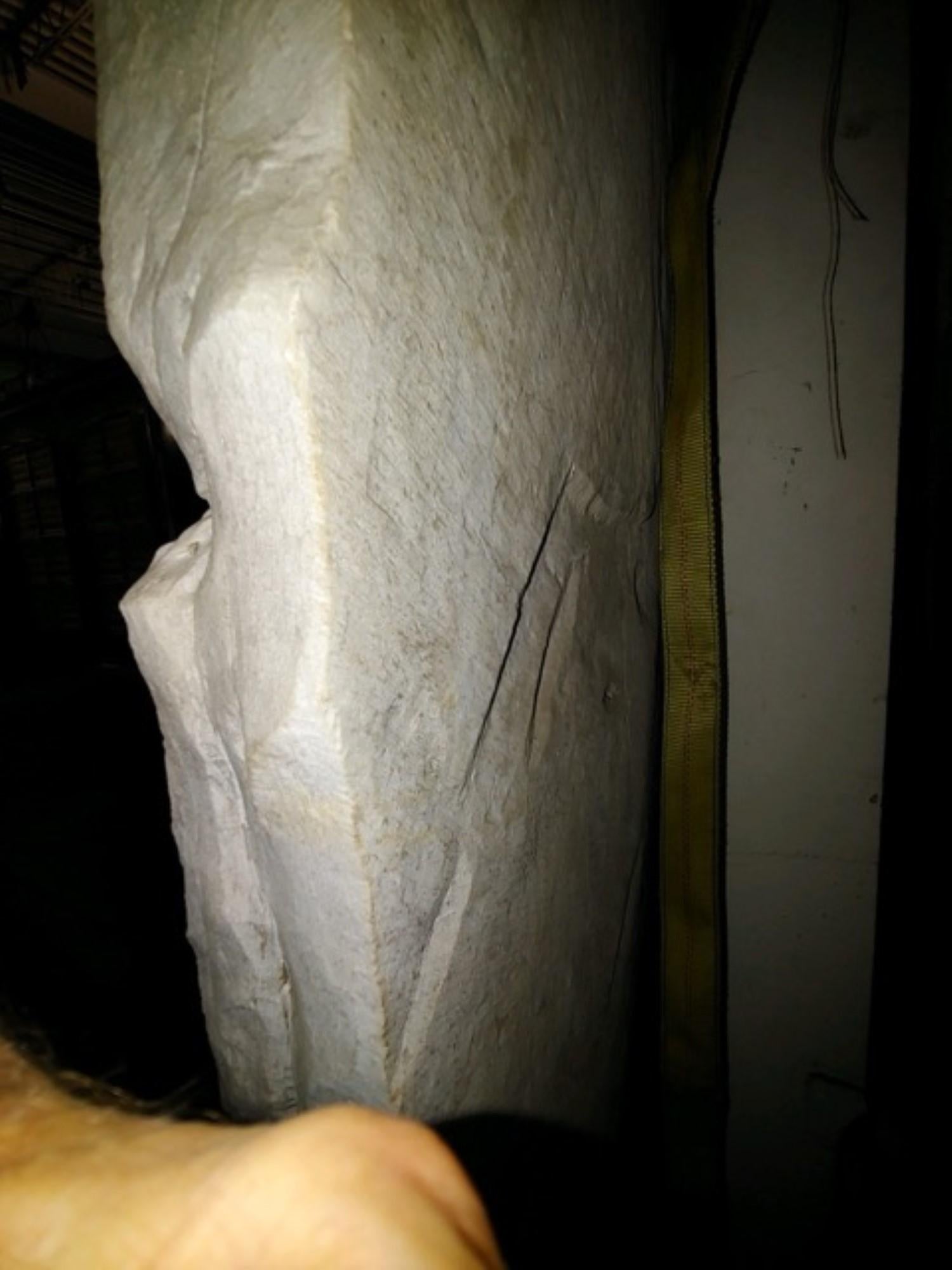 1910 Hand-Carved Marble Angel Wall Plaque Sculpture For Sale 13