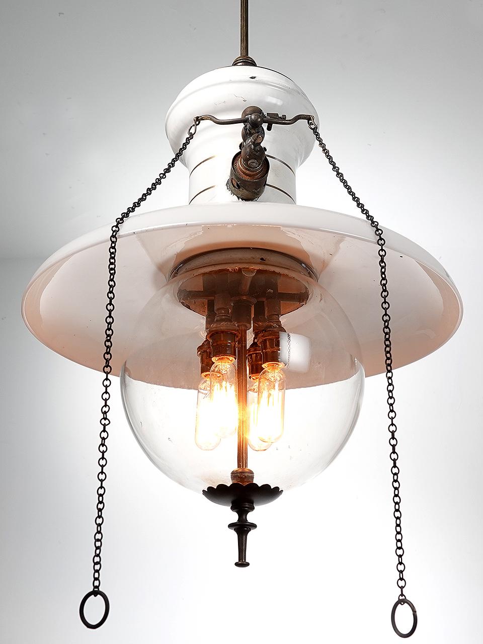 American 1910 Humphrey Hanging Gas Lamp 