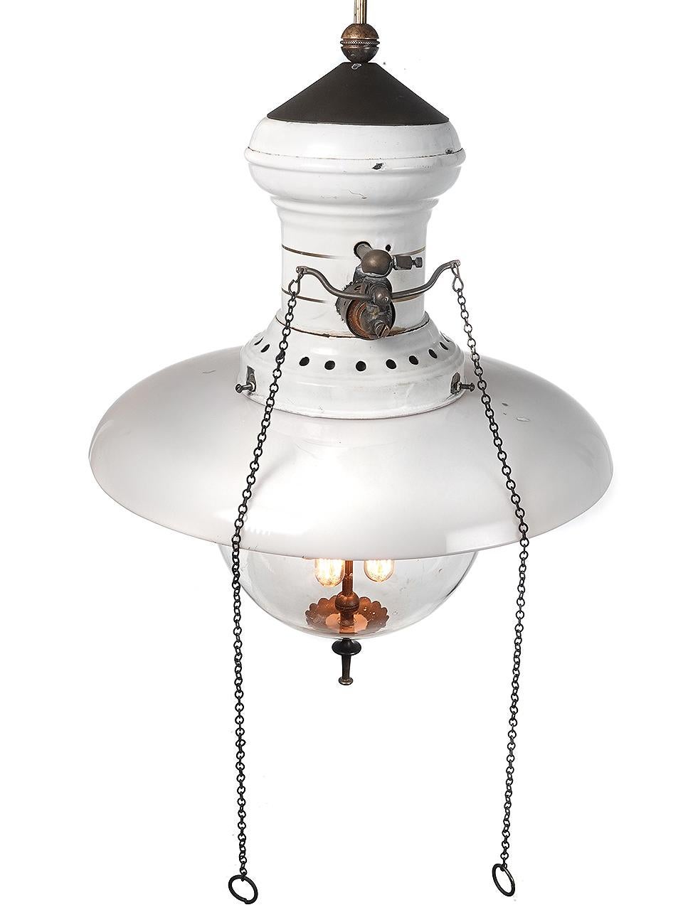 20th Century 1910 Humphrey Hanging Gas Lamp 