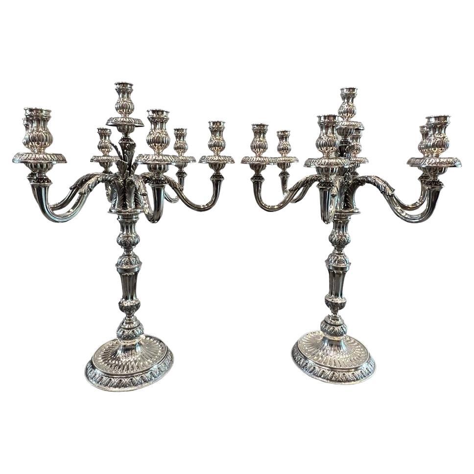 tall silver candelabras for sale