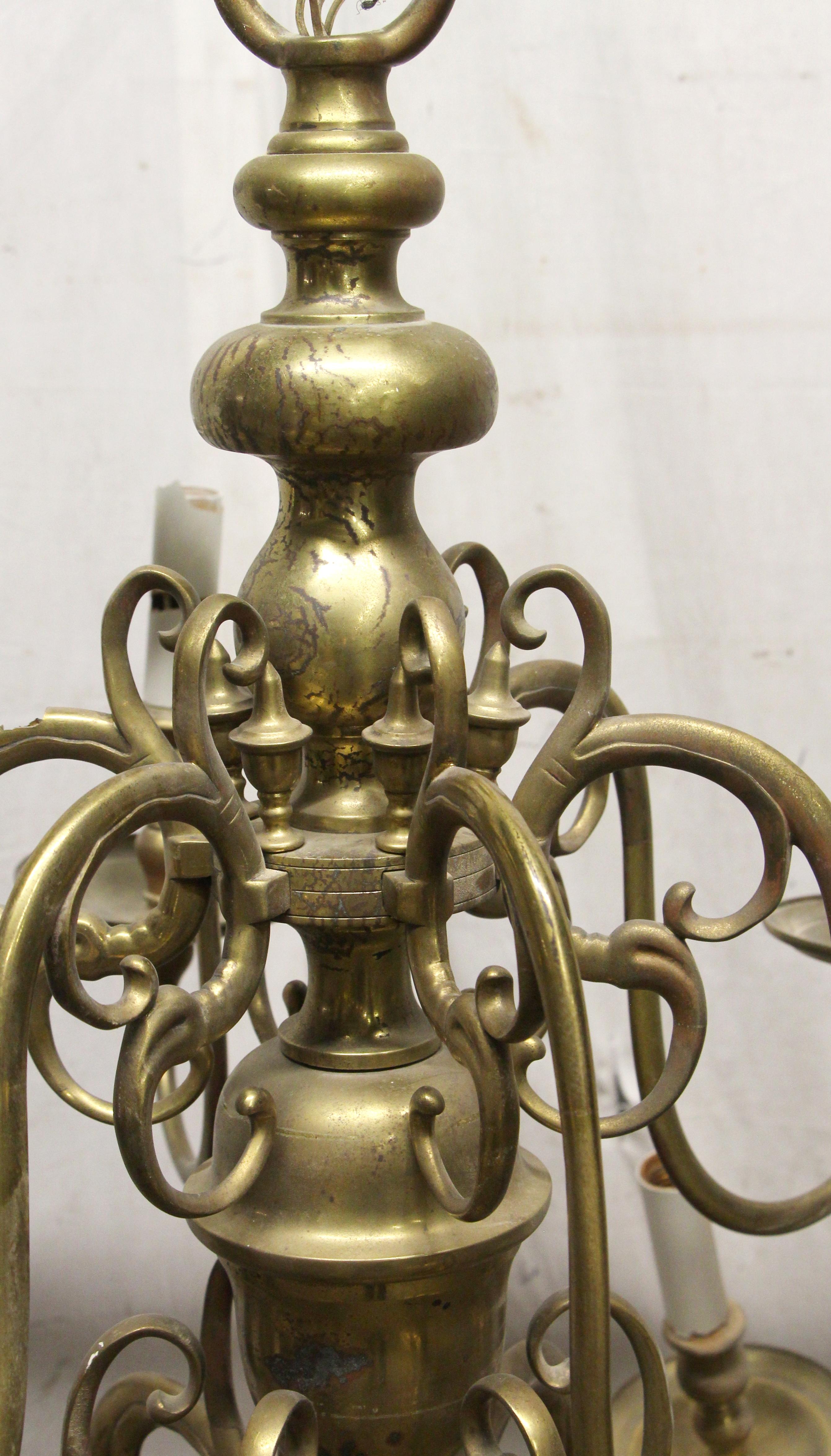 williamsburg chandelier brass