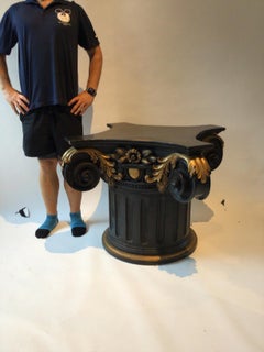 1910, Large Wood Capitol Base