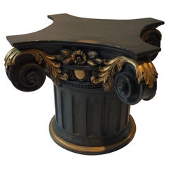 Antique 1910, Large Wood Capitol Base