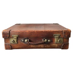 Antique 1910 Leather Suitcase