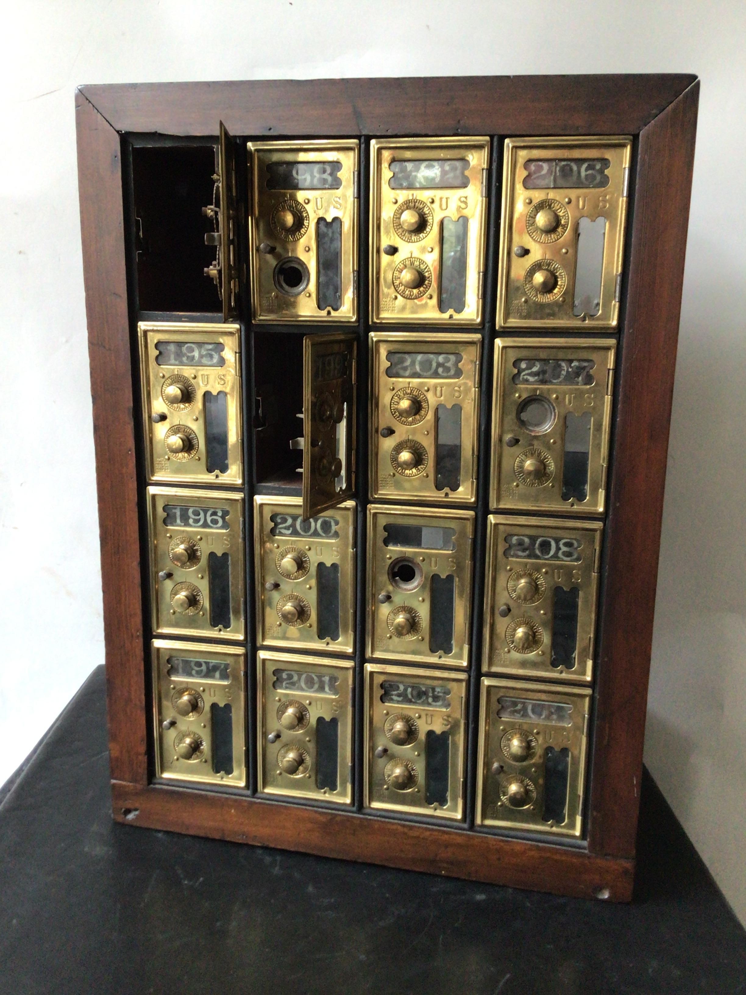 1910 Mailboxes from a Post Office In Good Condition In Tarrytown, NY