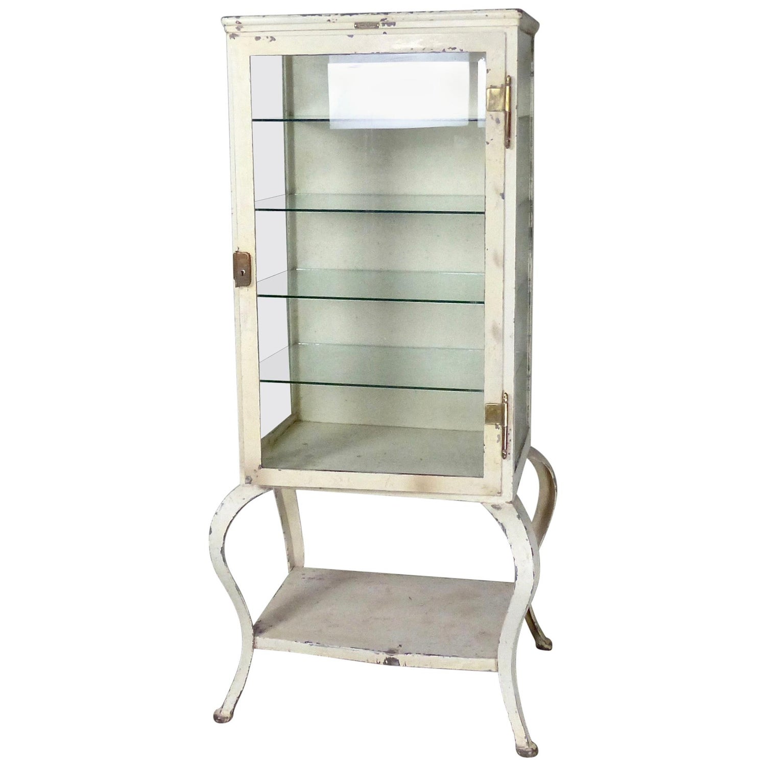 1910 Metal Apothecary Cabinet By M Weiss And Co Newark Nj At