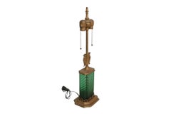 1910 Mutual Sunset Lamp Co. Steuben Glass & Bronze Table Lamp