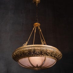 1910 Neoclassical Beaux Arts Large Chandelier, – Odd Fellows lodge 8 available