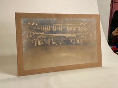 1910, Old New York Metropolitan Roller Skating Sepia Tone Photograph