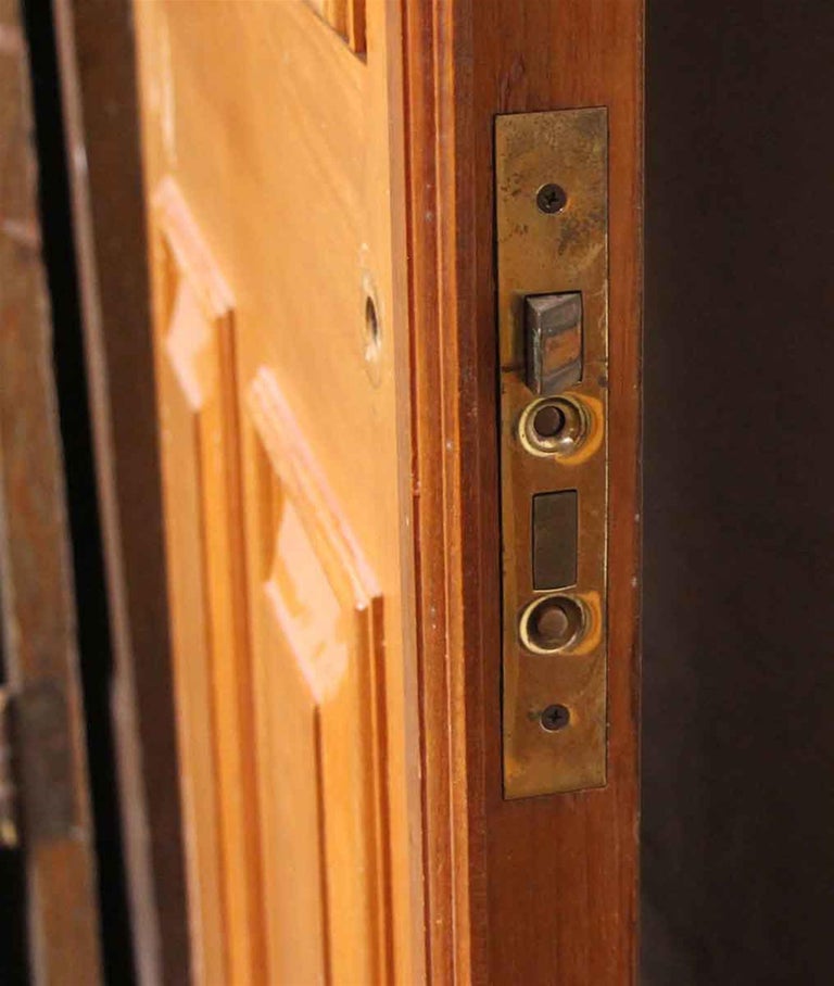 1910 Pair of Six Raised Panel Medium Wood Tone Doors For ... 1910 Pair of Six Raised Panel Medium Wood Tone Doors For ...