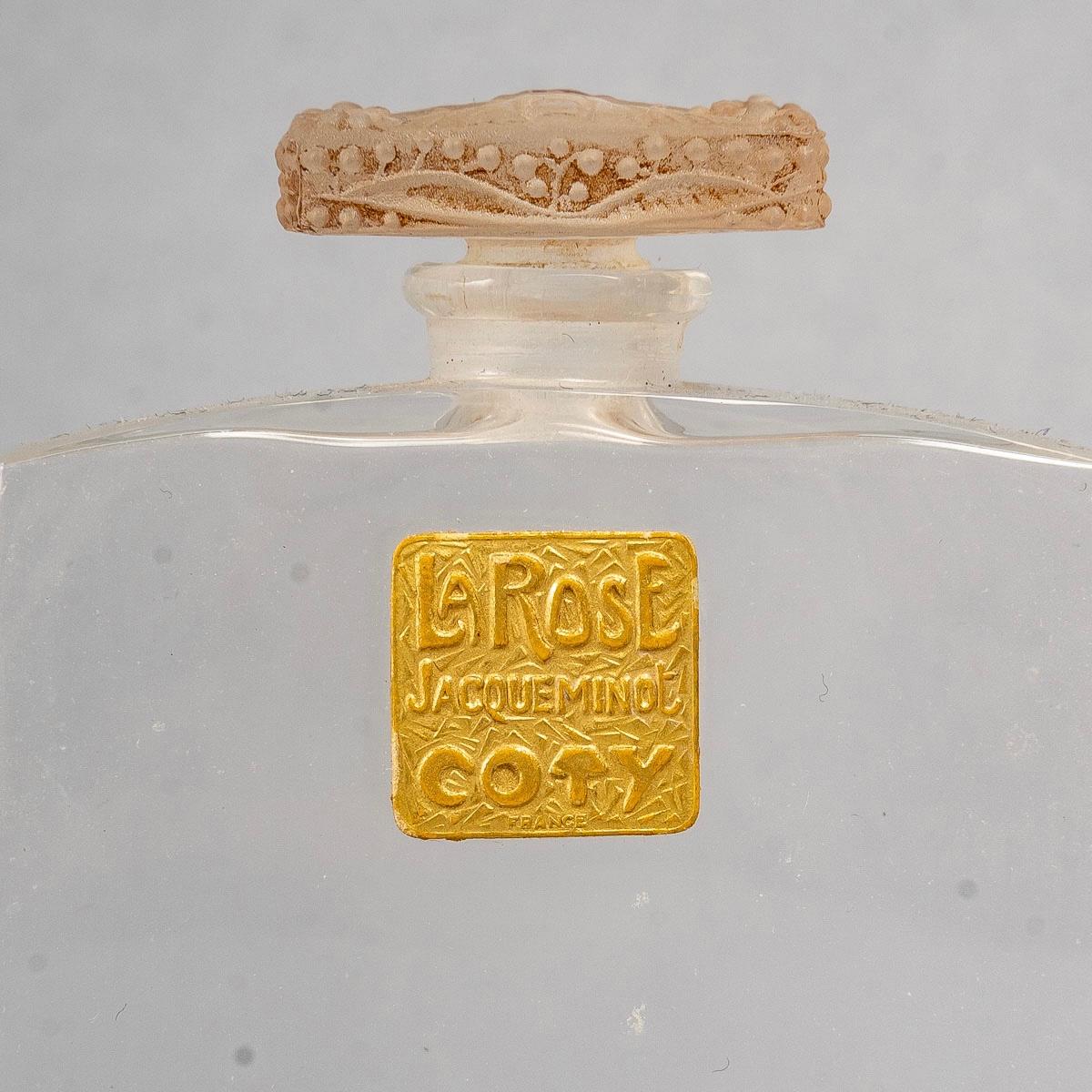 1910 René Lalique, 2 Parfümflaschen Muguet Glas für Coty (Geformt) im Angebot