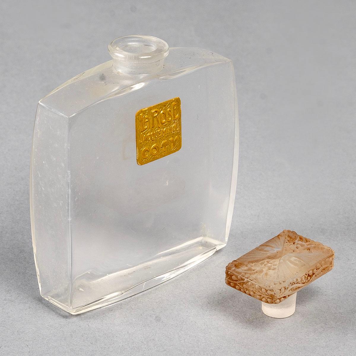 1910 René Lalique, 2 Parfümflaschen Muguet Glas für Coty (Frühes 20. Jahrhundert) im Angebot