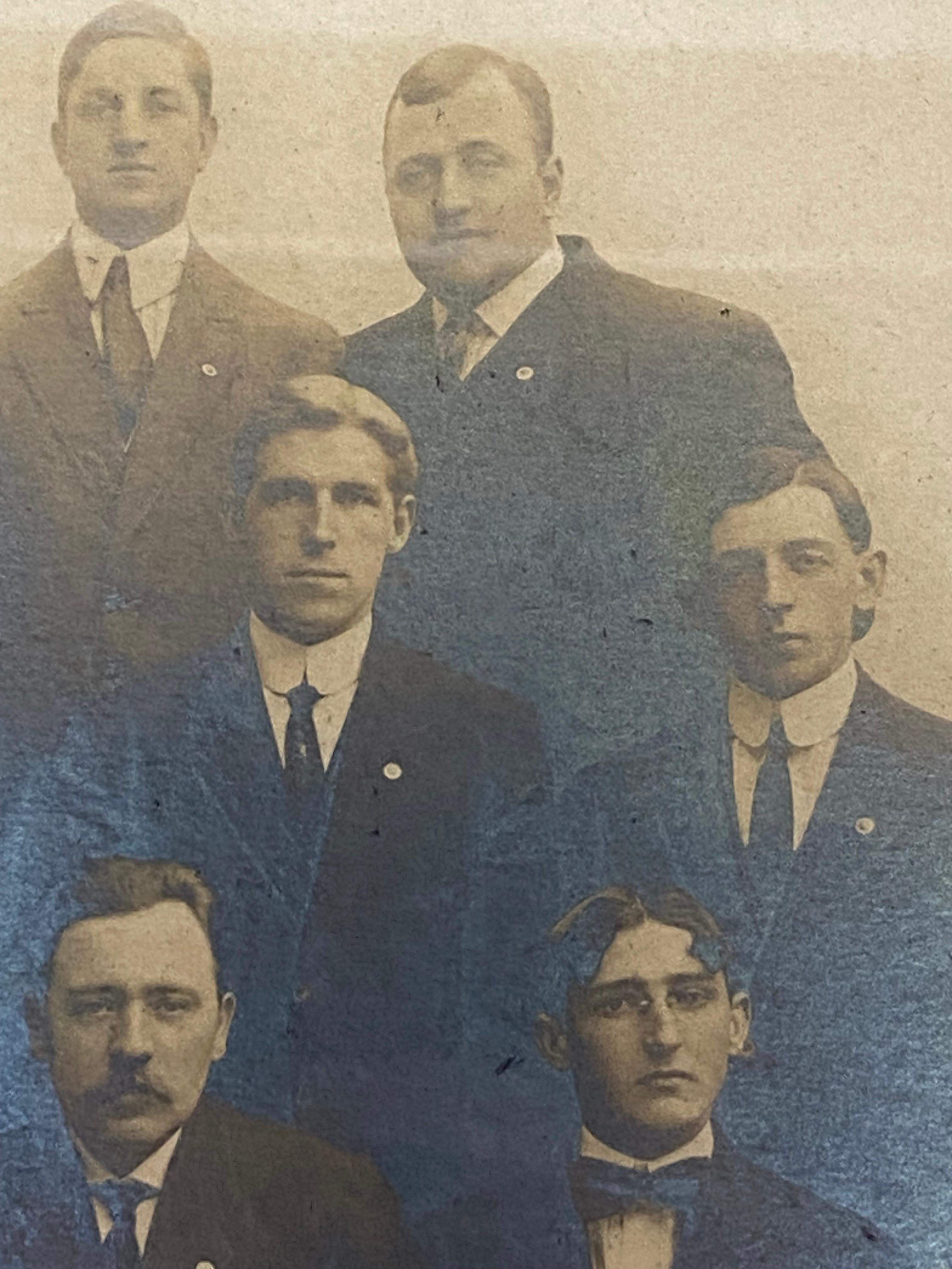 Glass 1910 Renouard Training School for Embalmers New York City Graduating Class Photo