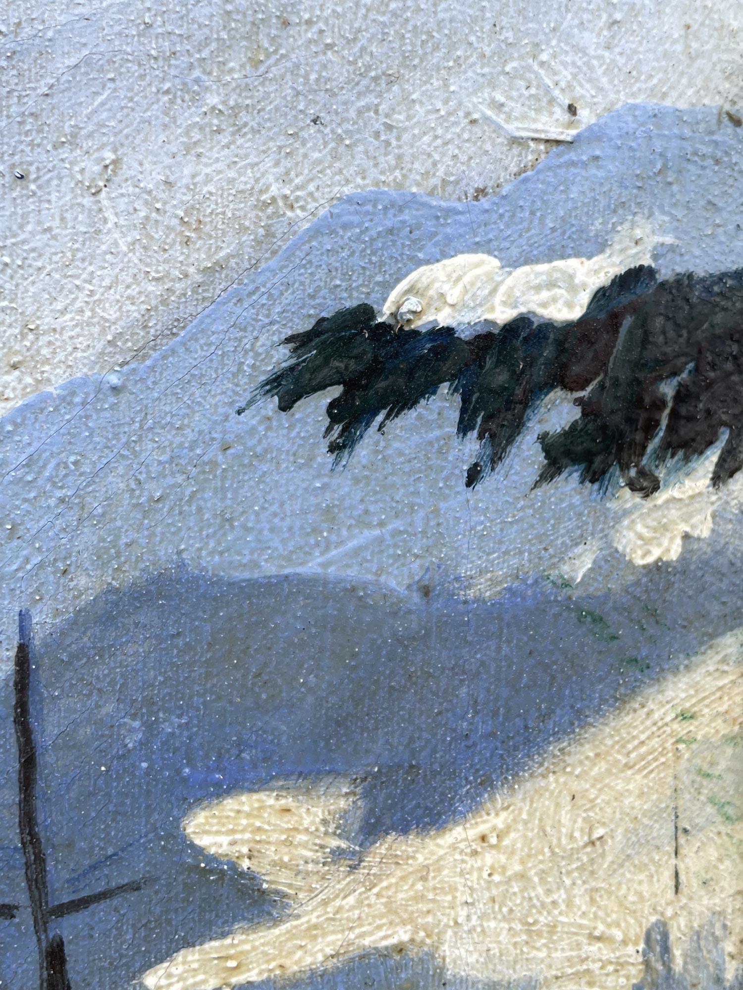1910 Snowy Landscape by Rudolf Fischer For Sale 5