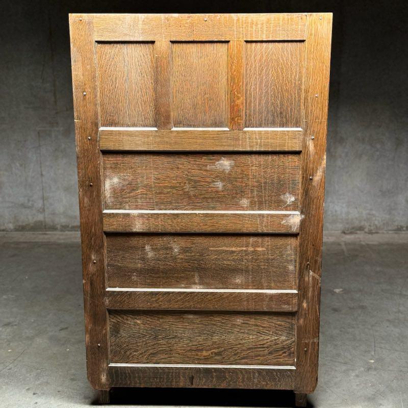 1910 tiger oak apothecary dental multi drawer cabinet 1