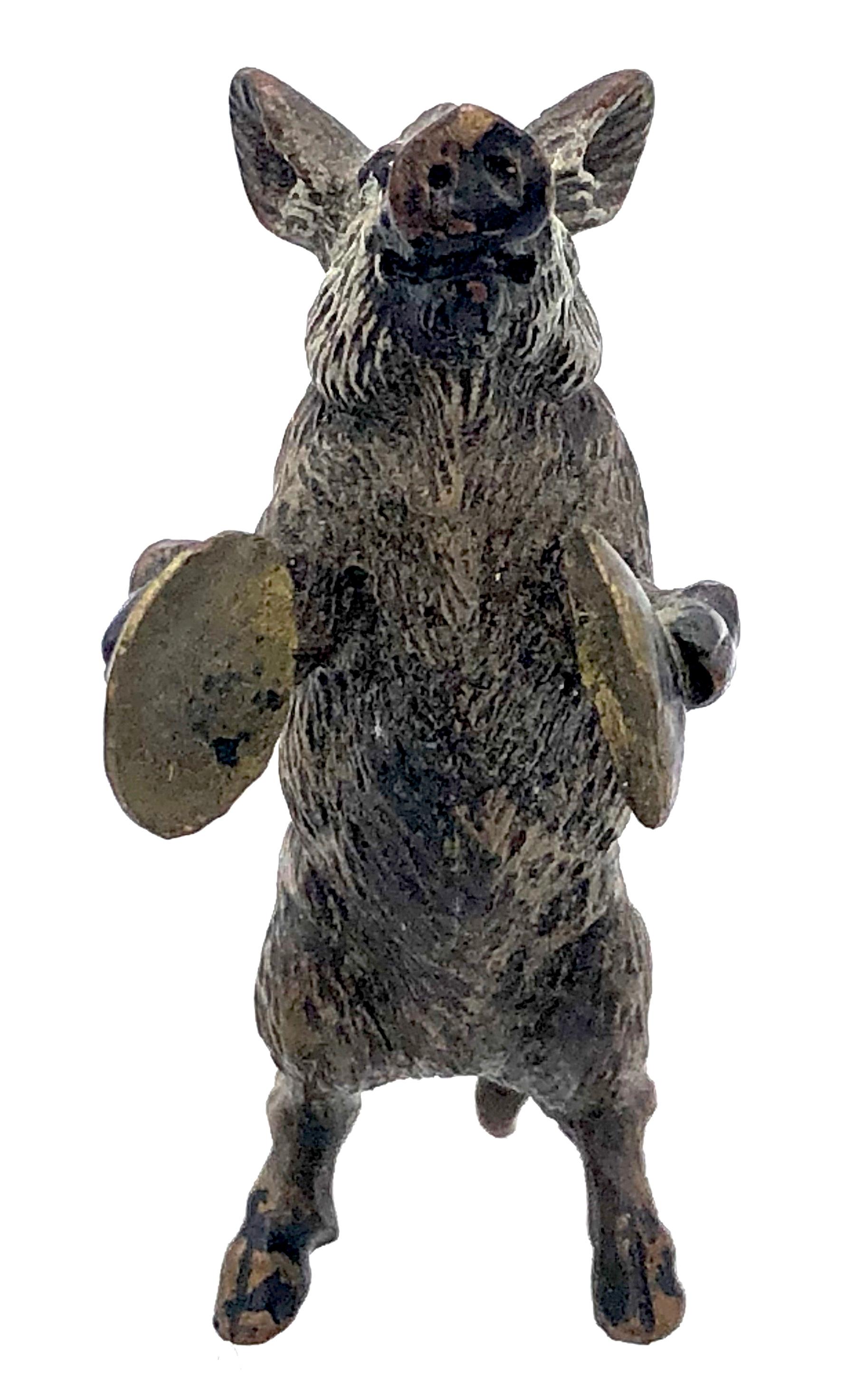 1910 Vienne Bronze Cochon Orchestre Musique Belle Epoque Wiener Sculptures en Bronze 5