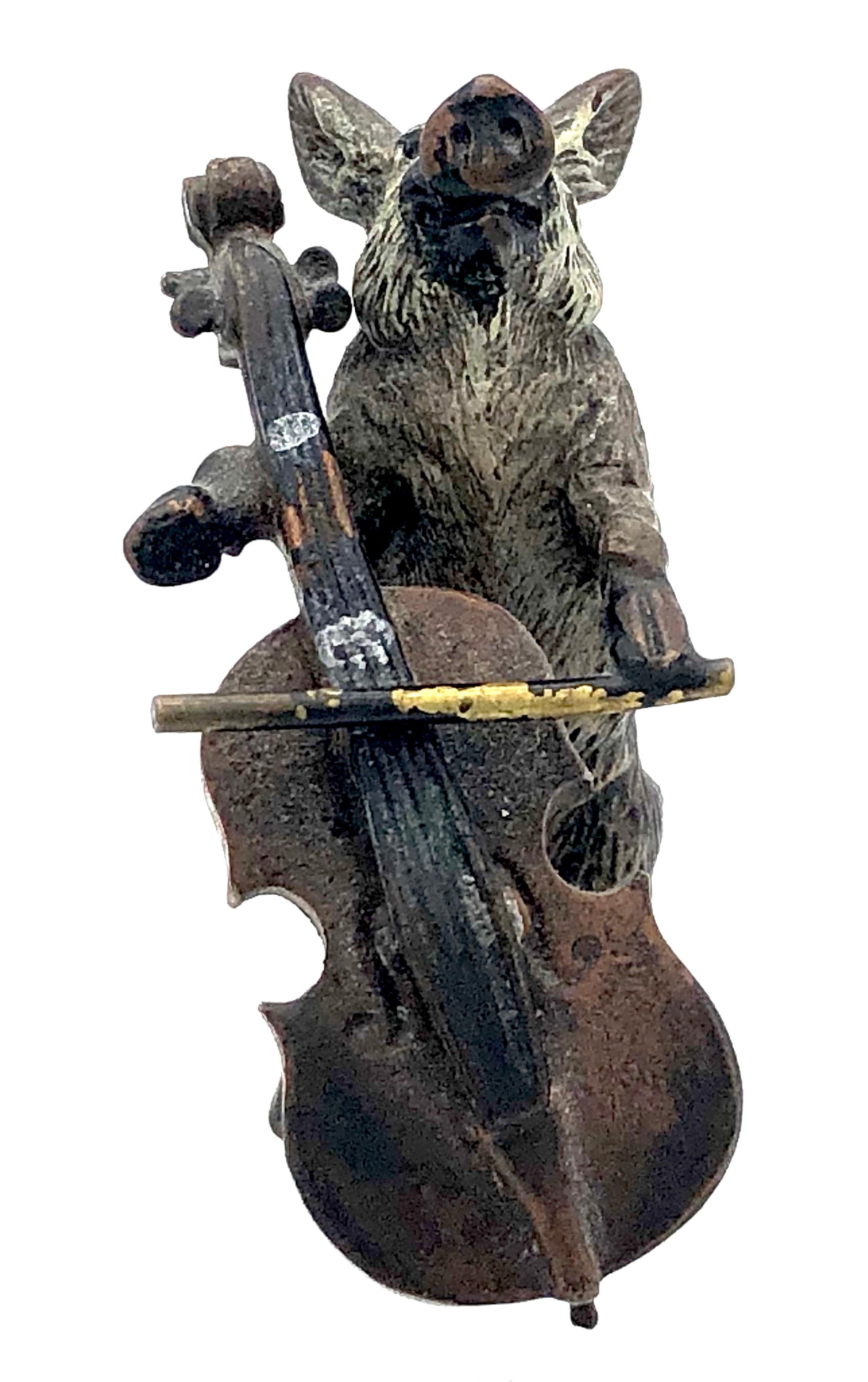 1910 Vienne Bronze Cochon Orchestre Musique Belle Epoque Wiener Sculptures en Bronze 13