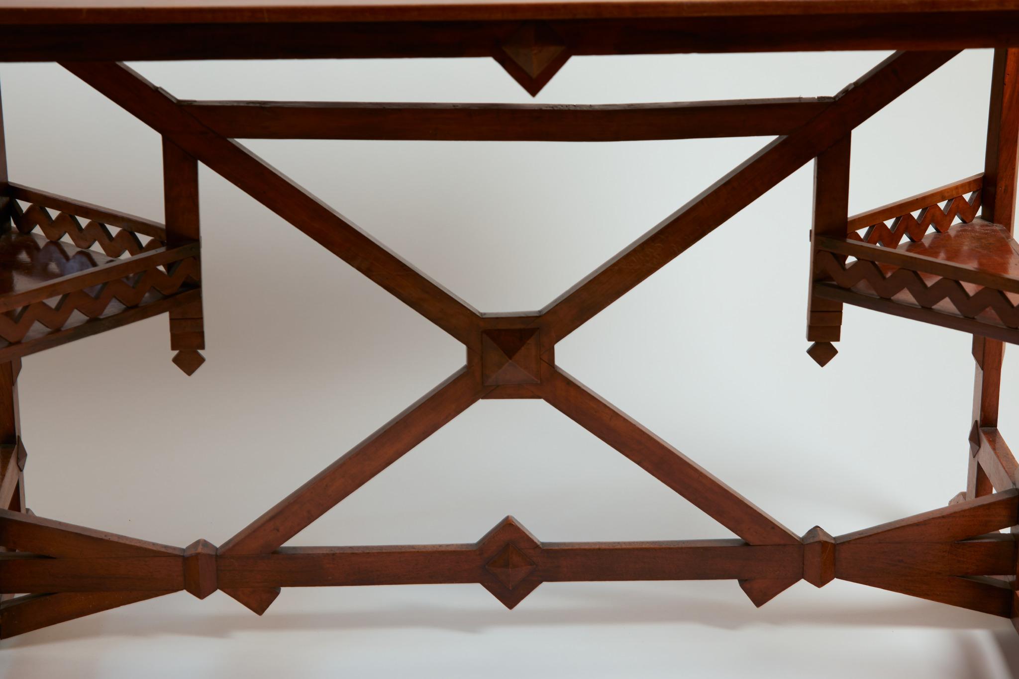 Austrian Viennese Secessionist Walnut Occasional Table by Koloman Moser, Circa 1910