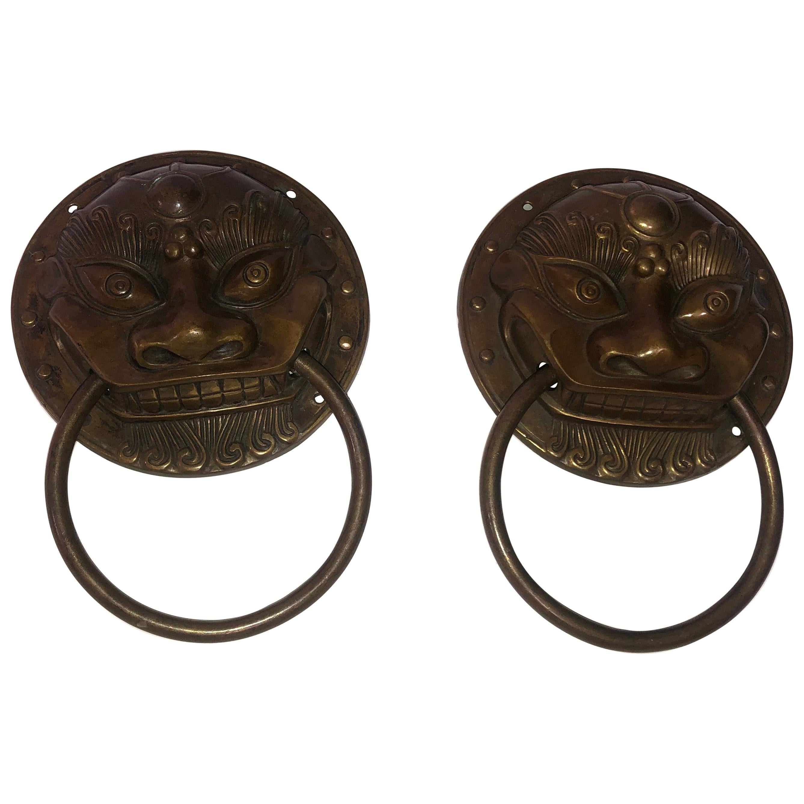 Tiradores de puerta chinos de 1910