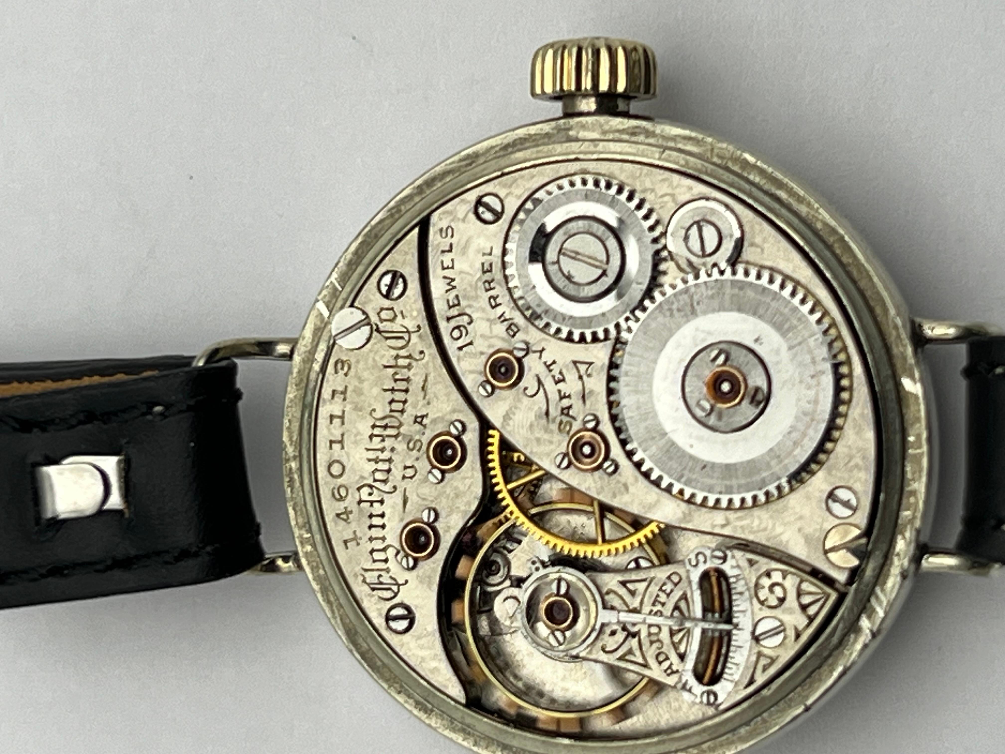 1910 WW1 / Trench Watch, Extraordinarily Elgin Rare Caliber 201, 19 Jewel. 3