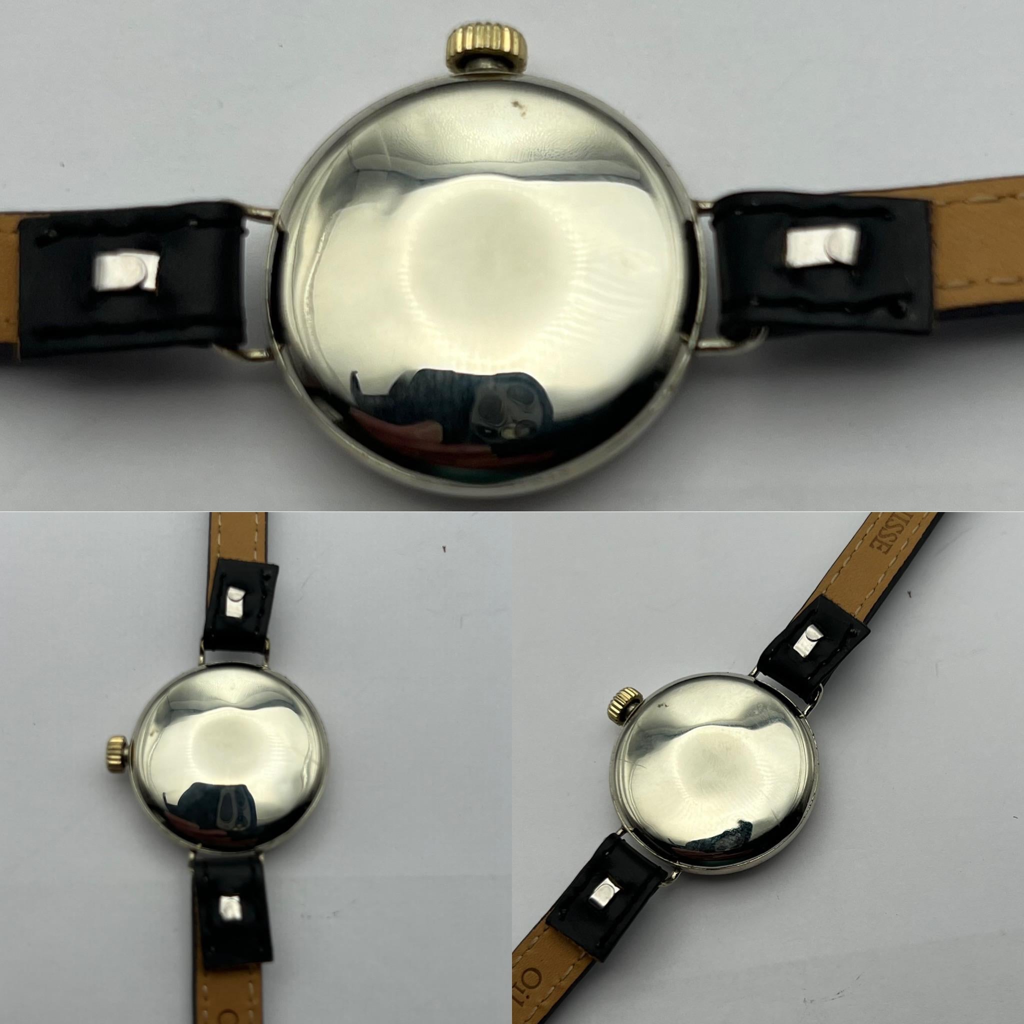 1910 WW1 / Trench Watch, Extraordinarily Elgin Rare Caliber 201, 19 Jewel.  For Sale 4