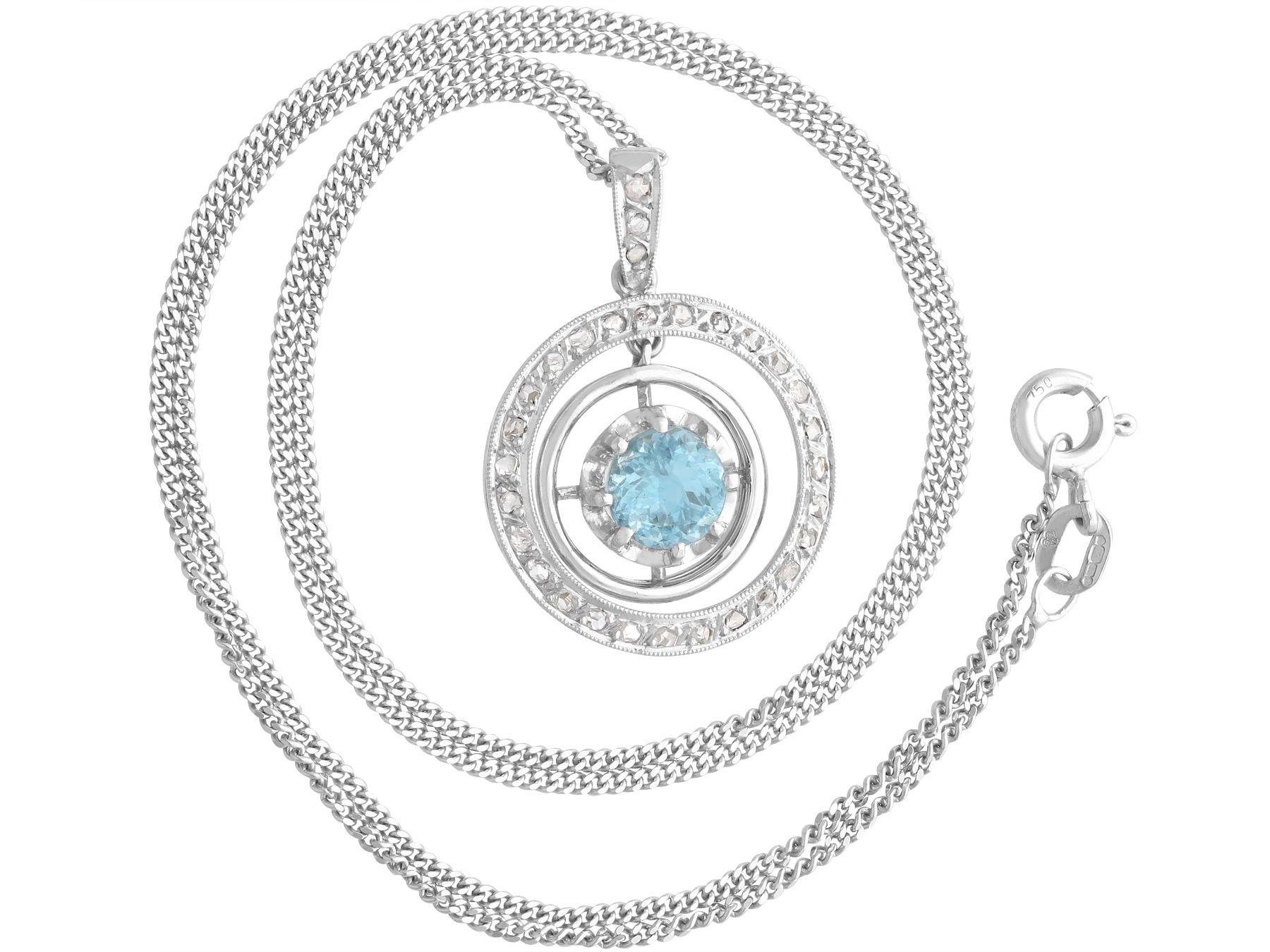 antique aquamarine necklace