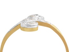 1910s Antique Diamond and Yellow Gold Cocktail Ring