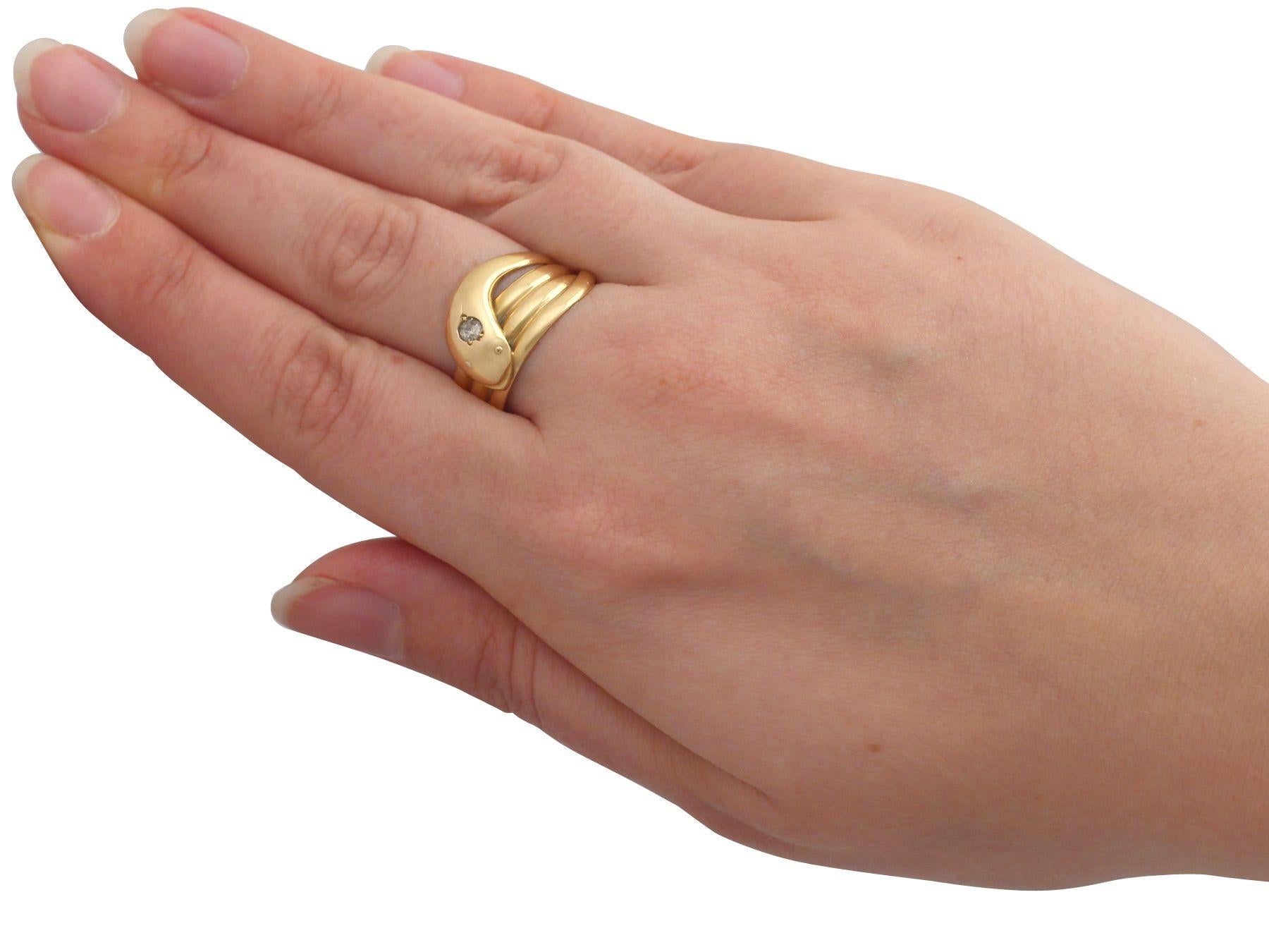 Anello da cocktail con diamante e oro giallo del 1910 in vendita 1
