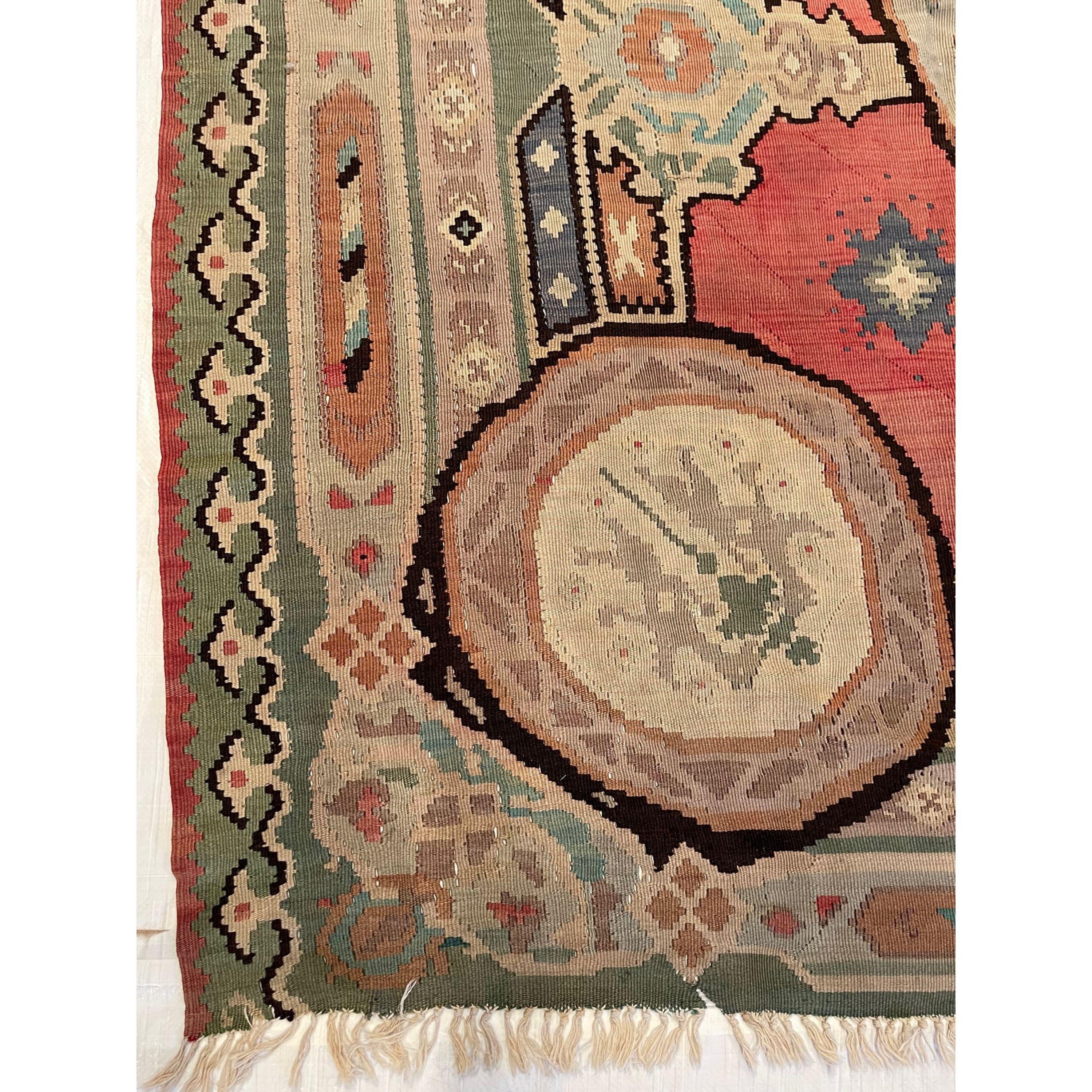 Other 1910s Antique Kilim Rug For Sale