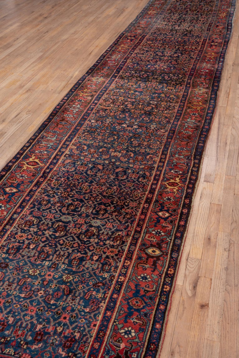 Tapis Couloir Kilim Persan 278x141 Cm - Tissé Main En Laine, Turquie, Neuf Avec étiquettes, Motif Géométrique Orange