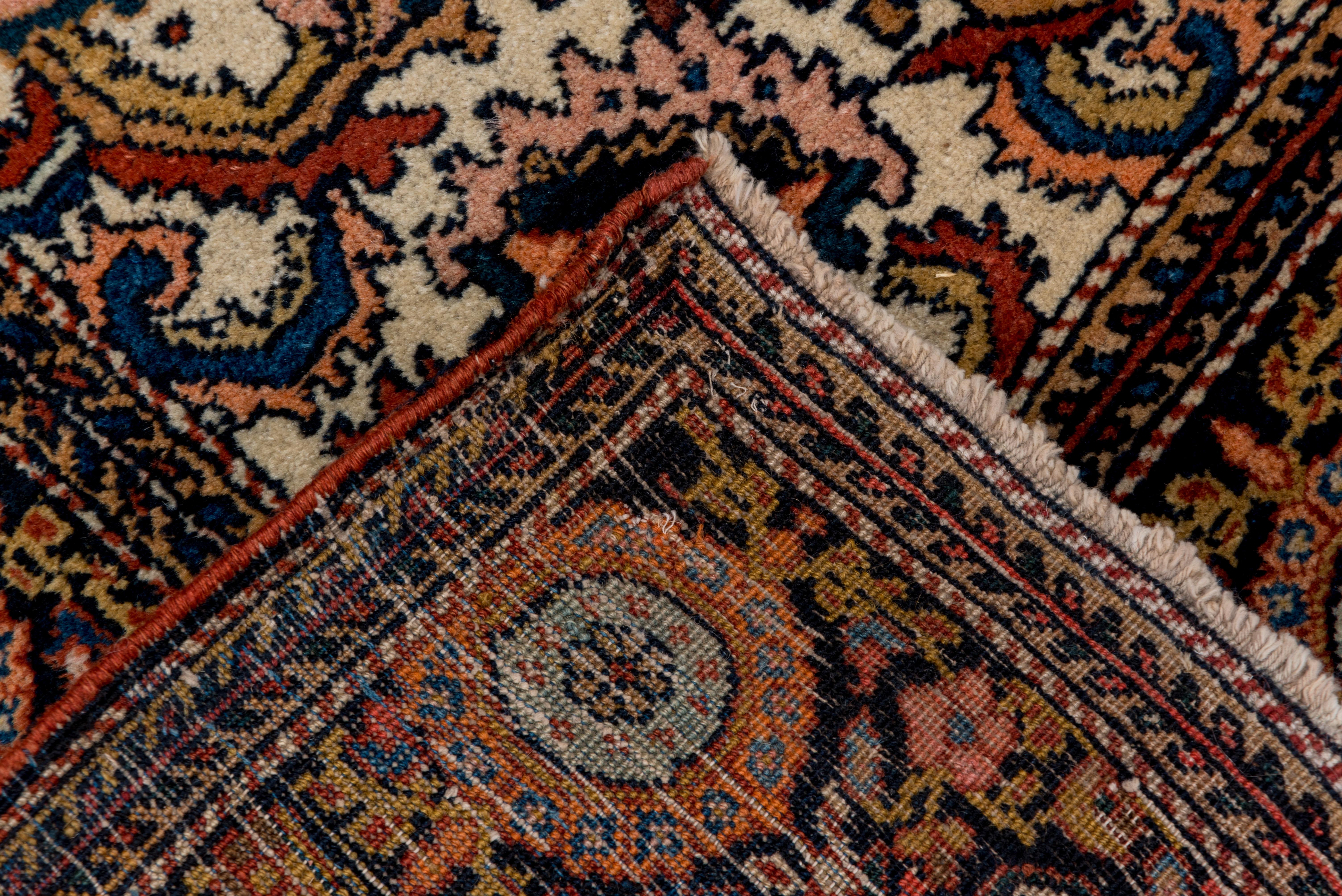 Sarouk Farahan 1910s Antique Persian Farahan Sarouk Rug, Red Field, Great Condition For Sale