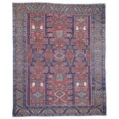 1910s Antique Persian Heriz Handmade Oriental Rug - 8
6" x 10
3" All Over Design