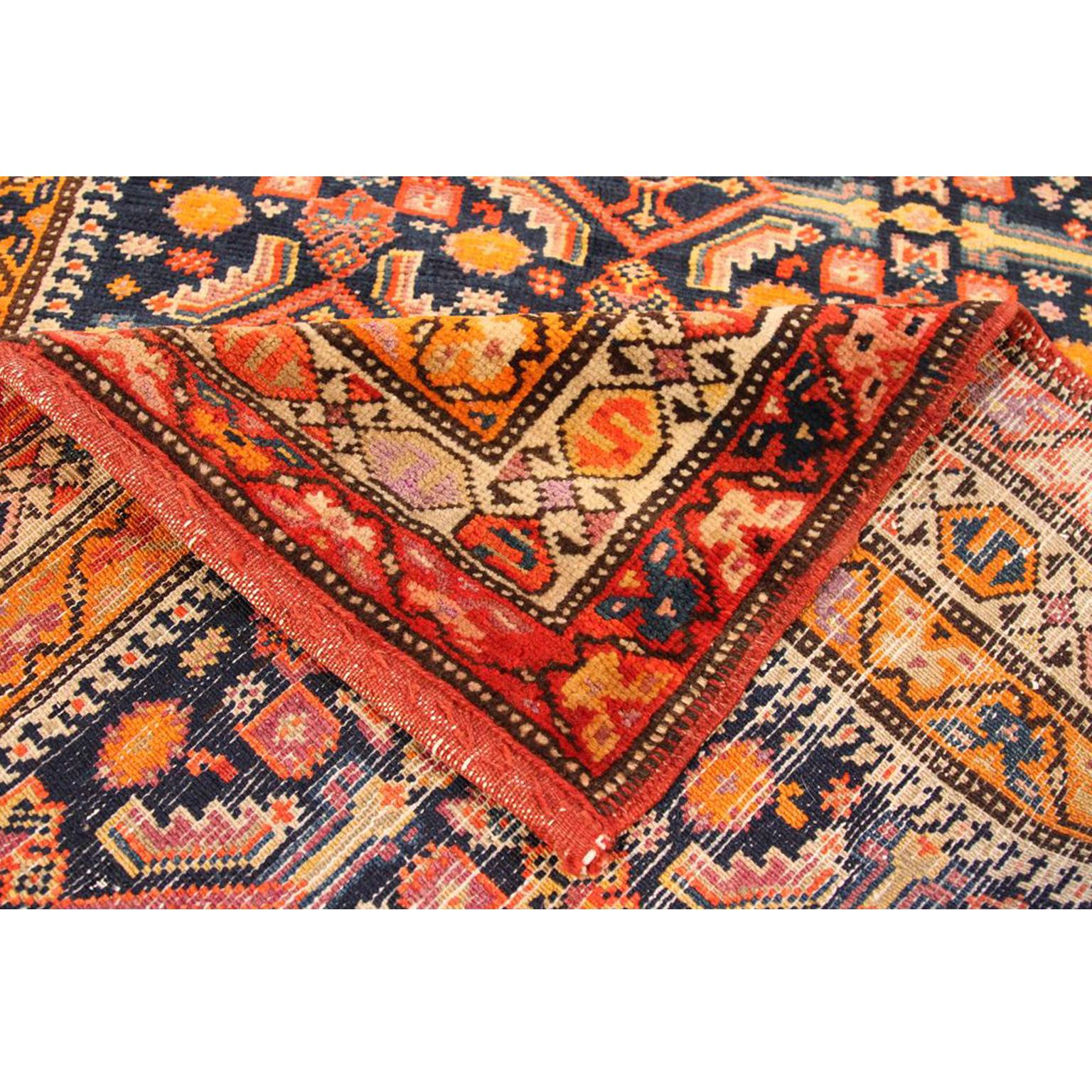 Unknown 1910s Antique Persian Rug Azerbaijan Style with Fine Floral and Geometric Design For Sale