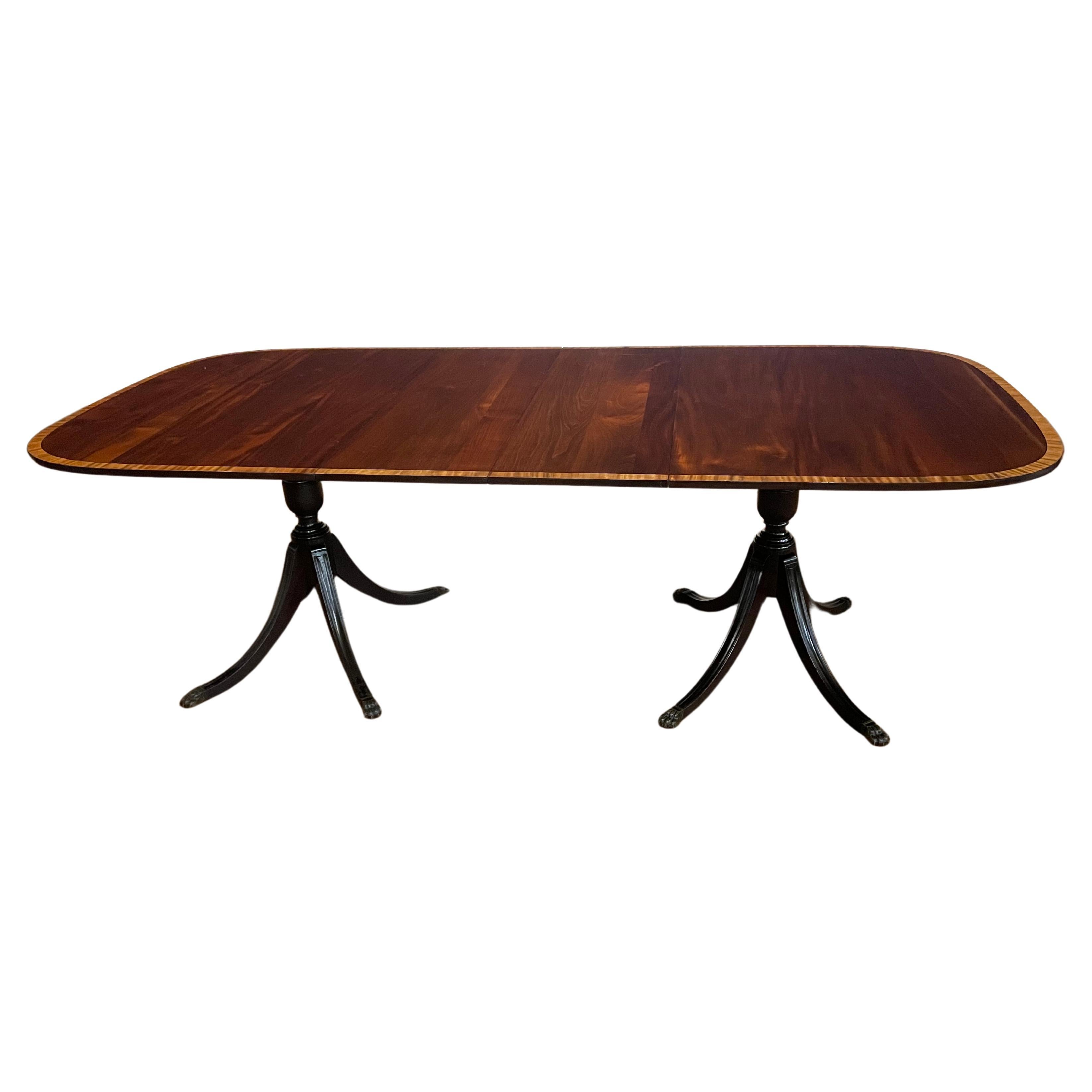 Antique Hand Carved Oak Jacobean Dining Table, Circa 1910s For Sale at