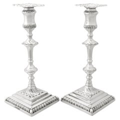 1910s Antique Sterling Silver Candlesticks