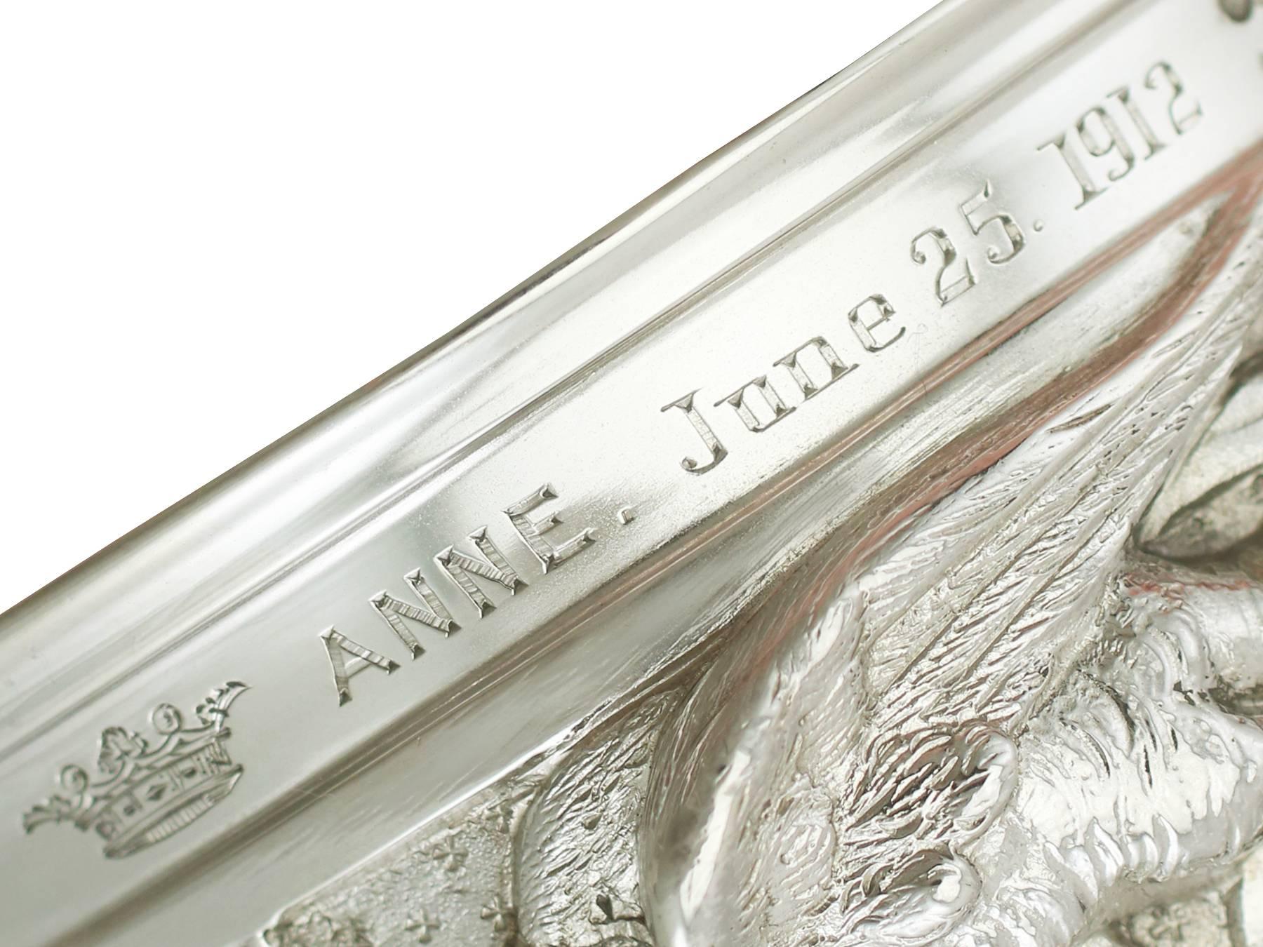 1910s Antique Sterling Silver Mug by Hunt & Roskell Ltd 1