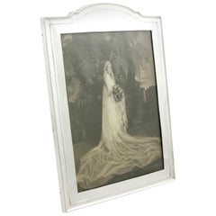 1910s Antique Sterling Silver Photograph Frame by Henry Matthews