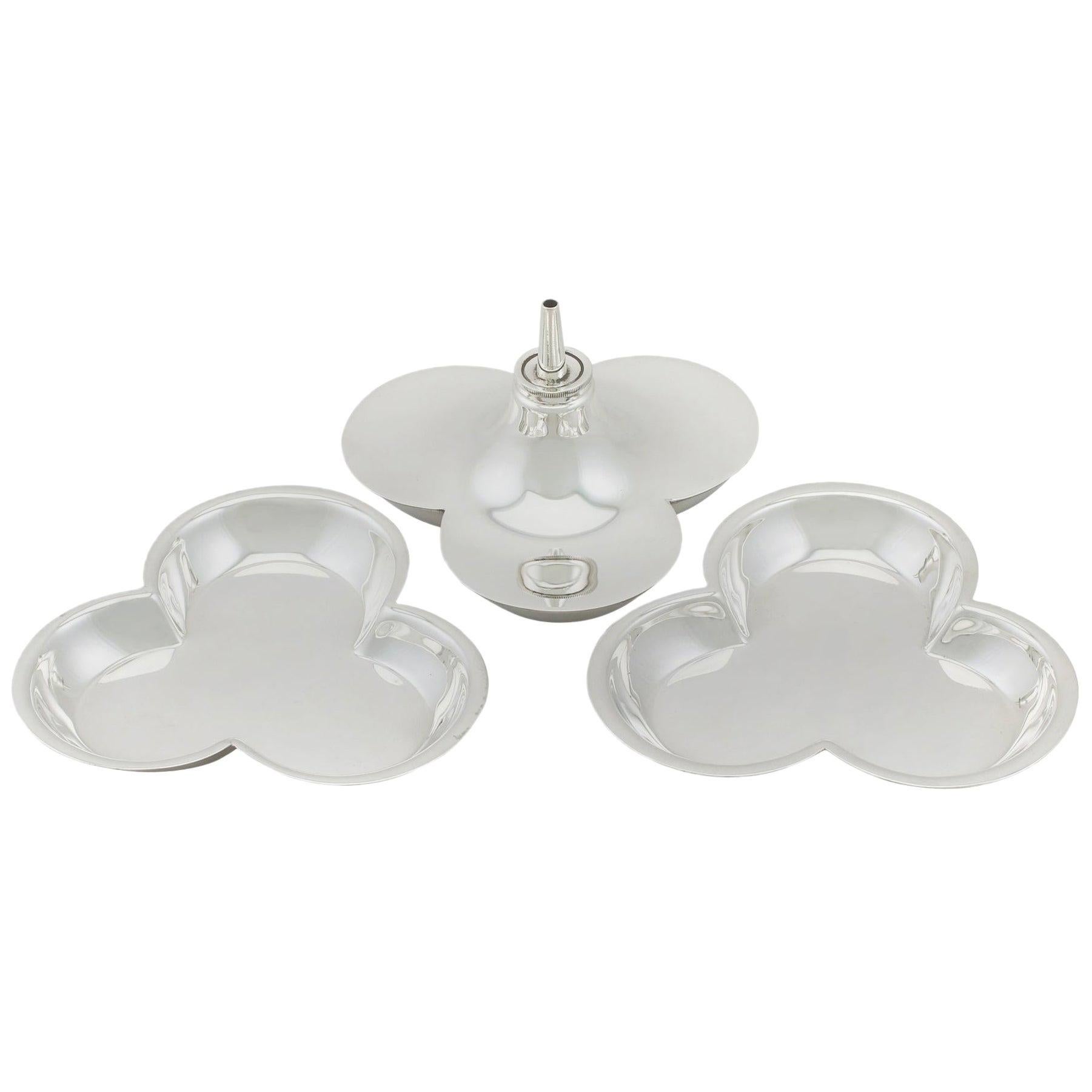 Solid Silver Lighter And Ashtray By Gucci at 1stDibs