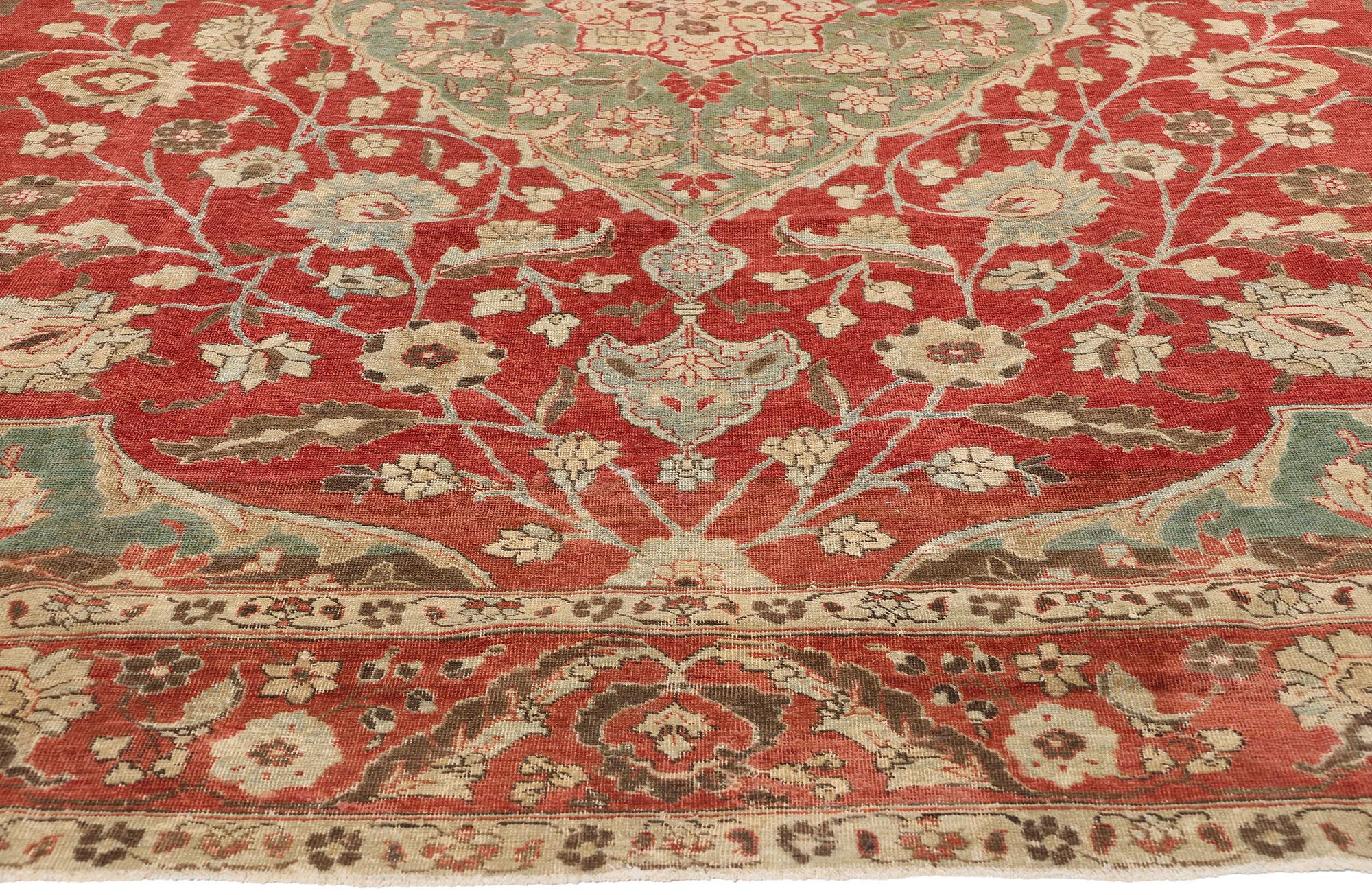Perse Tapis persan Mahal ancien des années 1910 avec style moderne en vente
