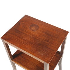 Venice 1910s Art Nouveau Side Table Wiener Werkstätte style, walnut wax-polished