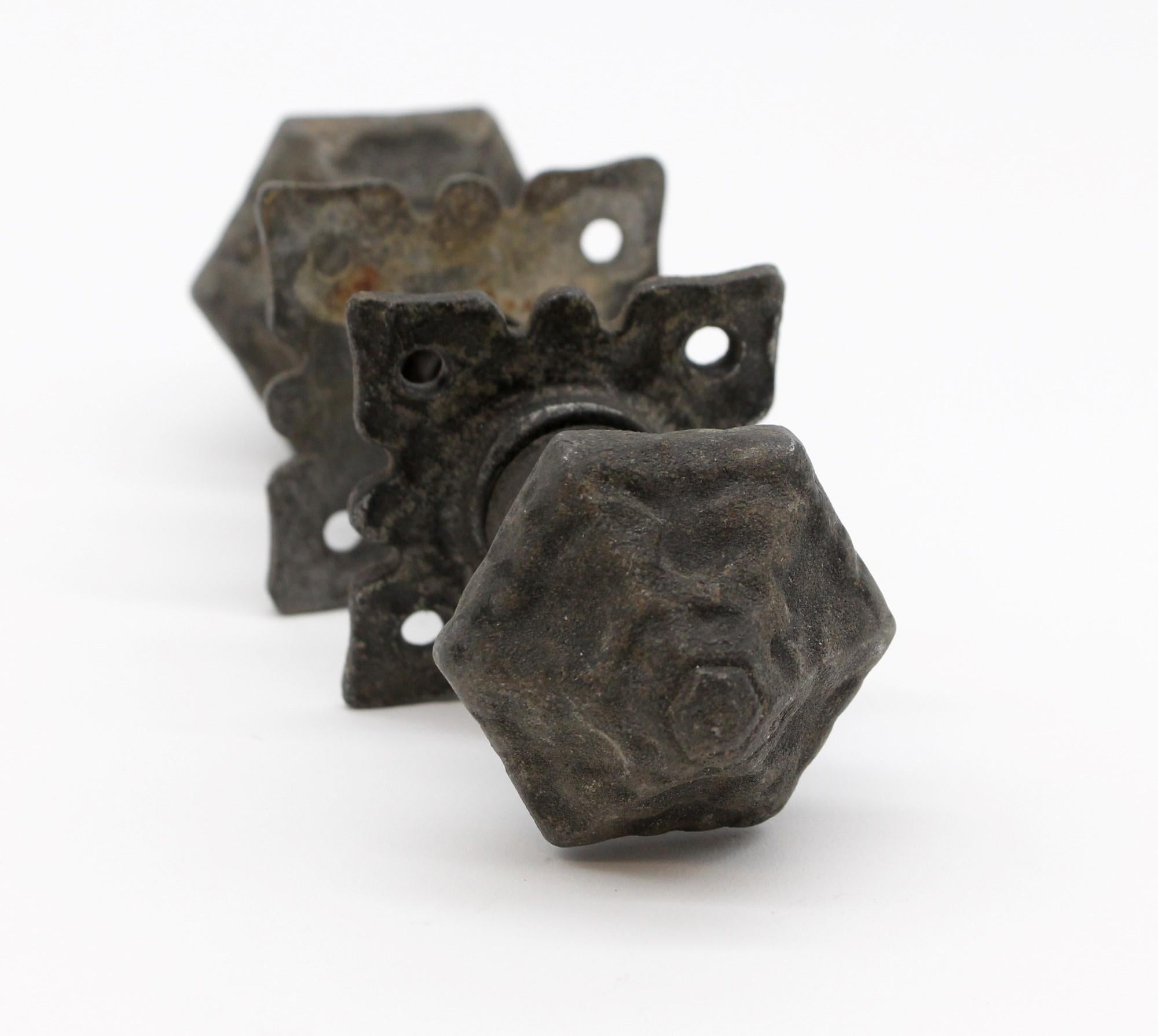 vintage cast iron door knobs